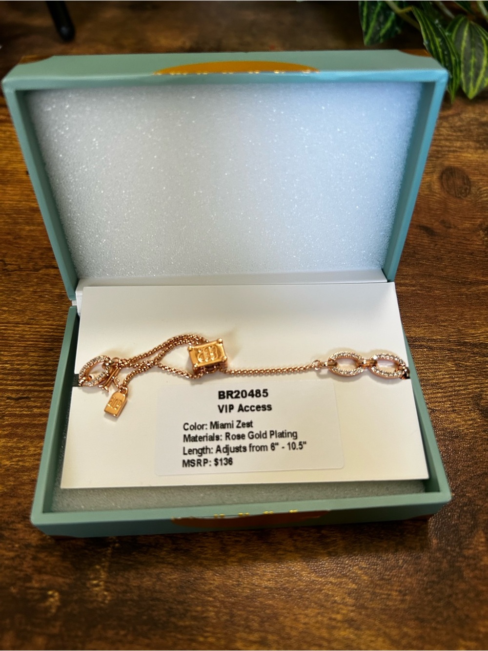 Bomb Party Summer Jewel Candy “VIP Access”, Rose Gold Bracelet - Picture 3 of 3